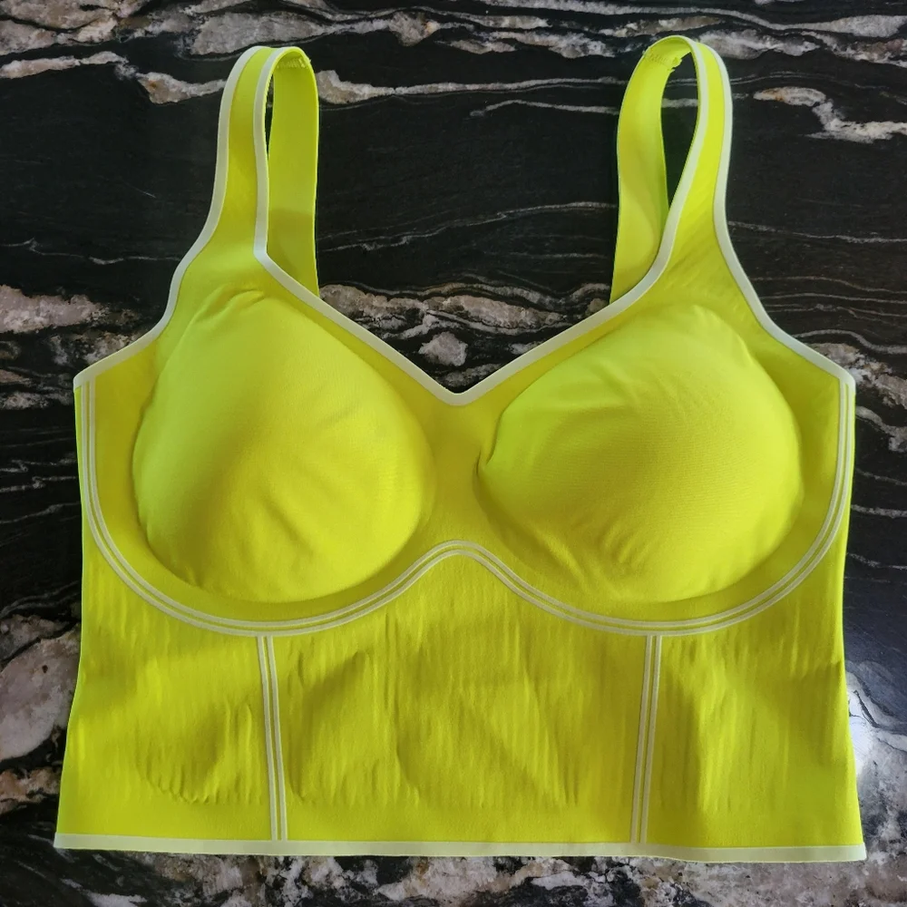 Fanka Yellow Body Sculpt Bra Tank - Picture 1 of 5
